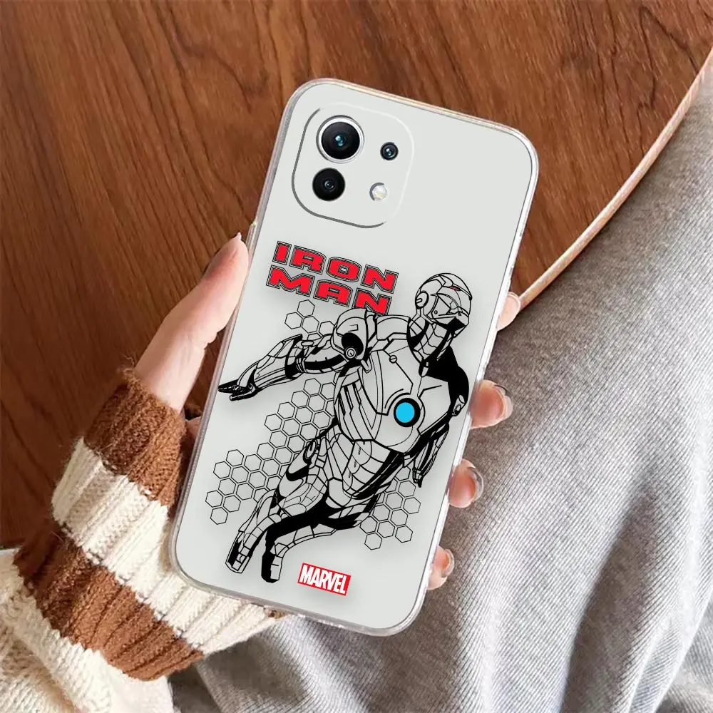 Прозрачный чехол для телефона Xiaomi 13 12 12X 11 11T 10 10S 9SE 9 8 6X 6