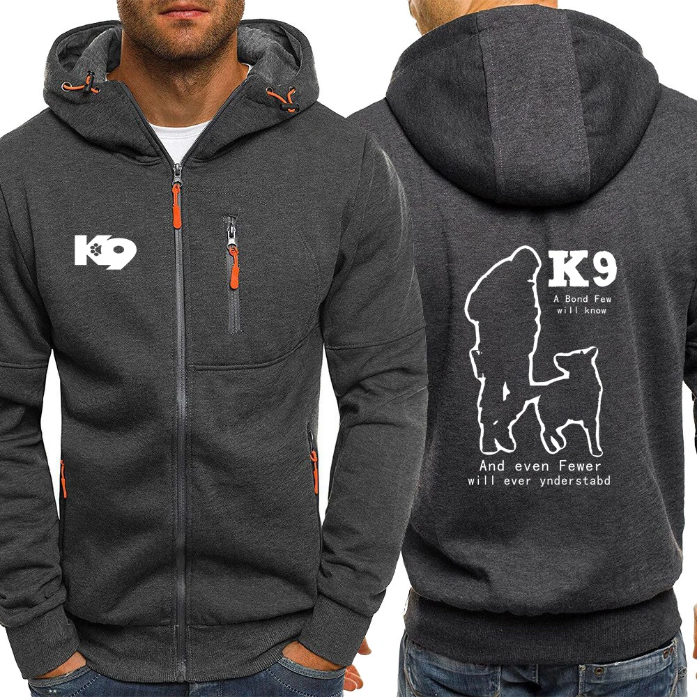 Весна-Осень 2024 тренировочная Толстовка K9 Team Unit malbluetooth с принтом логотипа модная