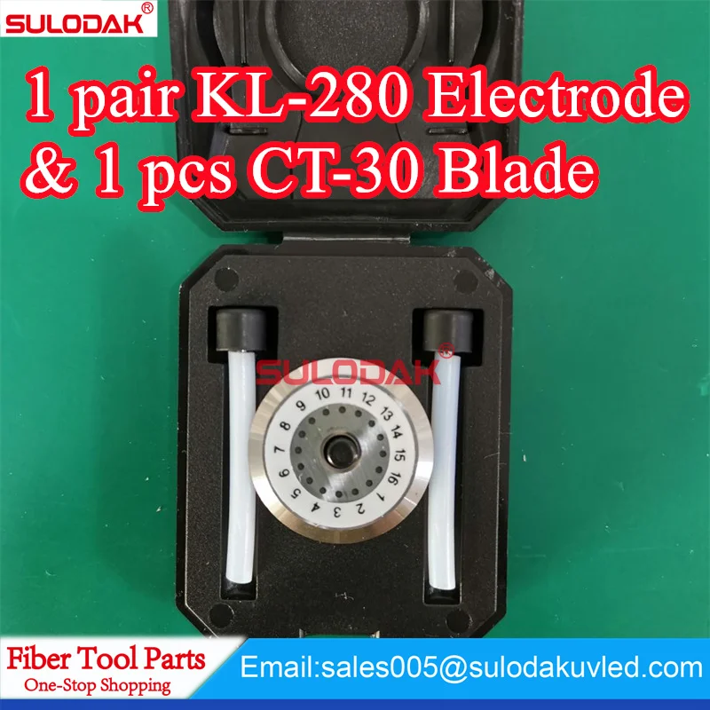 

2 in 1 Jilong Electrodes with CT-30 Blade for Jilong KL-280 KL-280G KL-280H KL-300 KL-300T Fusion Splicer