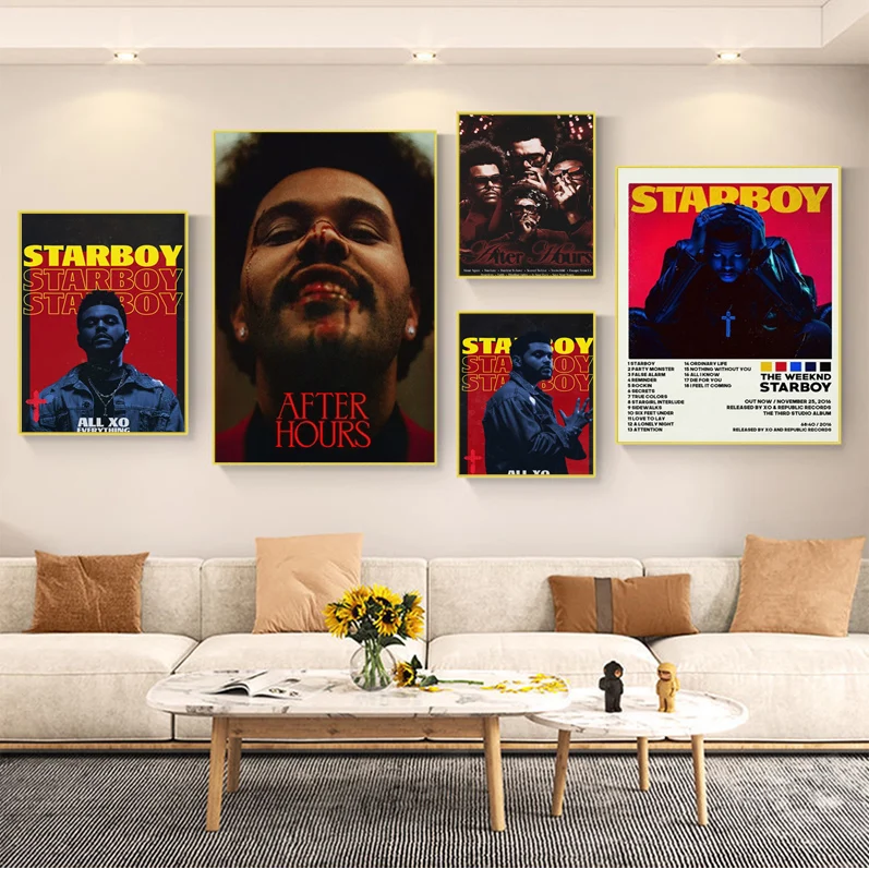 

The Weeknd Whitepaper Poster HD Quality Poster Wall Art Painting Study Vintage Decorative Painting