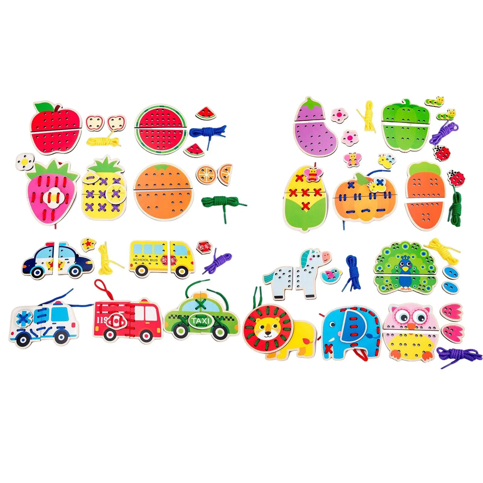 

Деревянная доска-пазл с кружевом для развития мелкой моторики, развивающие игрушки, деревянная нить для шнуровки, игрушки для самолета, для ...