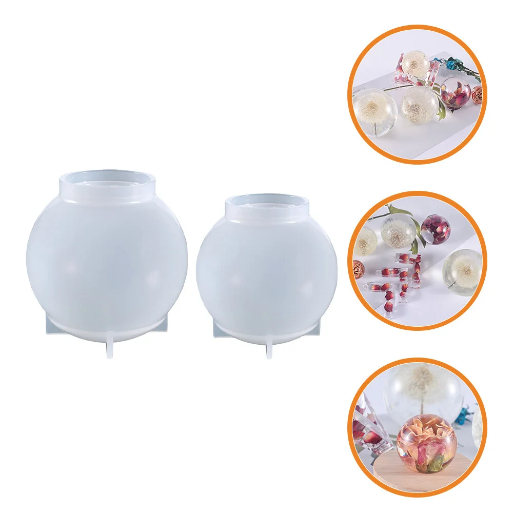 Wax Resin Sphere Mold Silicone Molds Epoxy Ball Crystal Para Gelatinas