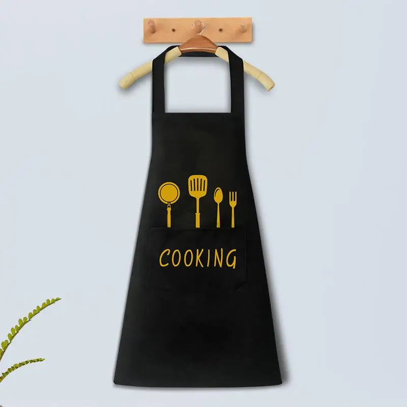 

Knife and fork hand wiping apron waterproof and oil proof thickened sling kitchen Cafe