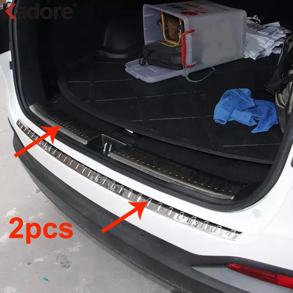 

Внутренняя внешняя защитная крышка заднего бампера для Kia Sorento 2016 2017 2018 2019 аксессуары из нержавеющей стали