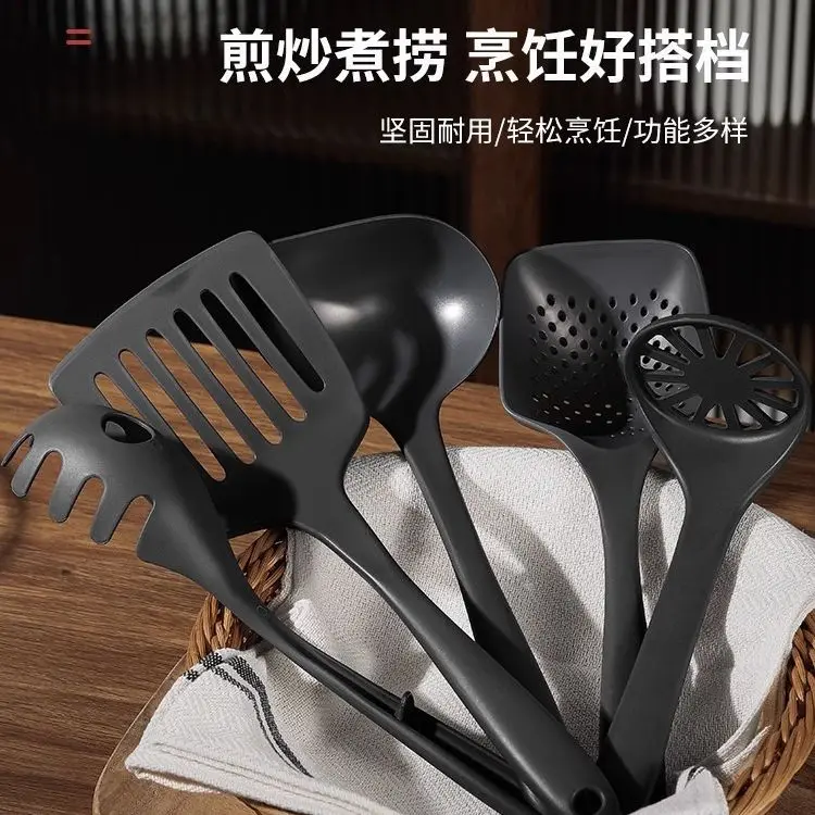

High-Temperature Resistant Pp Non-Stick Spoon Shovel Small Size 6-Piece Package Set Spoon Nylon Shovel Kitchen Uten
