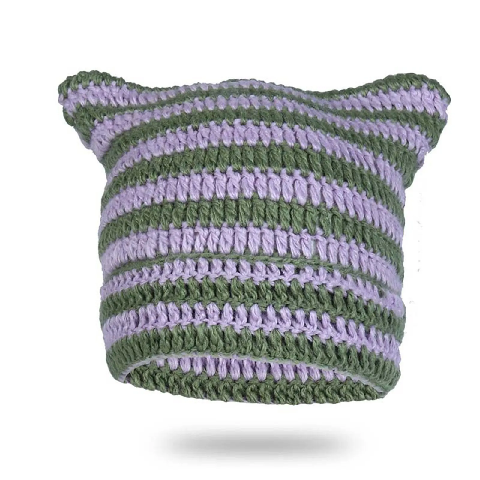 

Зимние женские теплые вязаные шапки, мягкие эластичные толстые милые вязаные шапки для холодной погоды