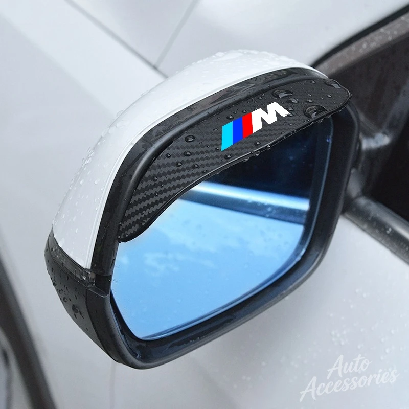 Фото Наклейки-козырьки от дождя на зеркала заднего вида из карбона для BMW M Sport M2 M3 M4 M5 M6 E46 E90 E60 E39 E36 F20 X3 X6 №2