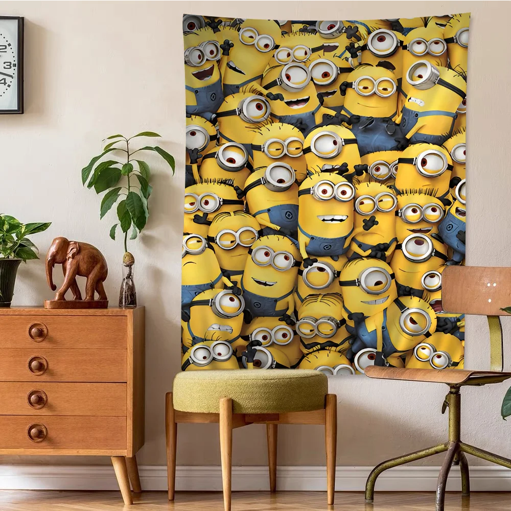 Мультфильм L-прекрасный милый M-Миньоны аниме гобелен настенное украшение