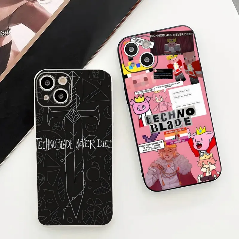 Чехол Technoblade с изображением бога крови для IPhone 14 12 13 11 Pro Max Mini X XR XS Max 7 8 Plus