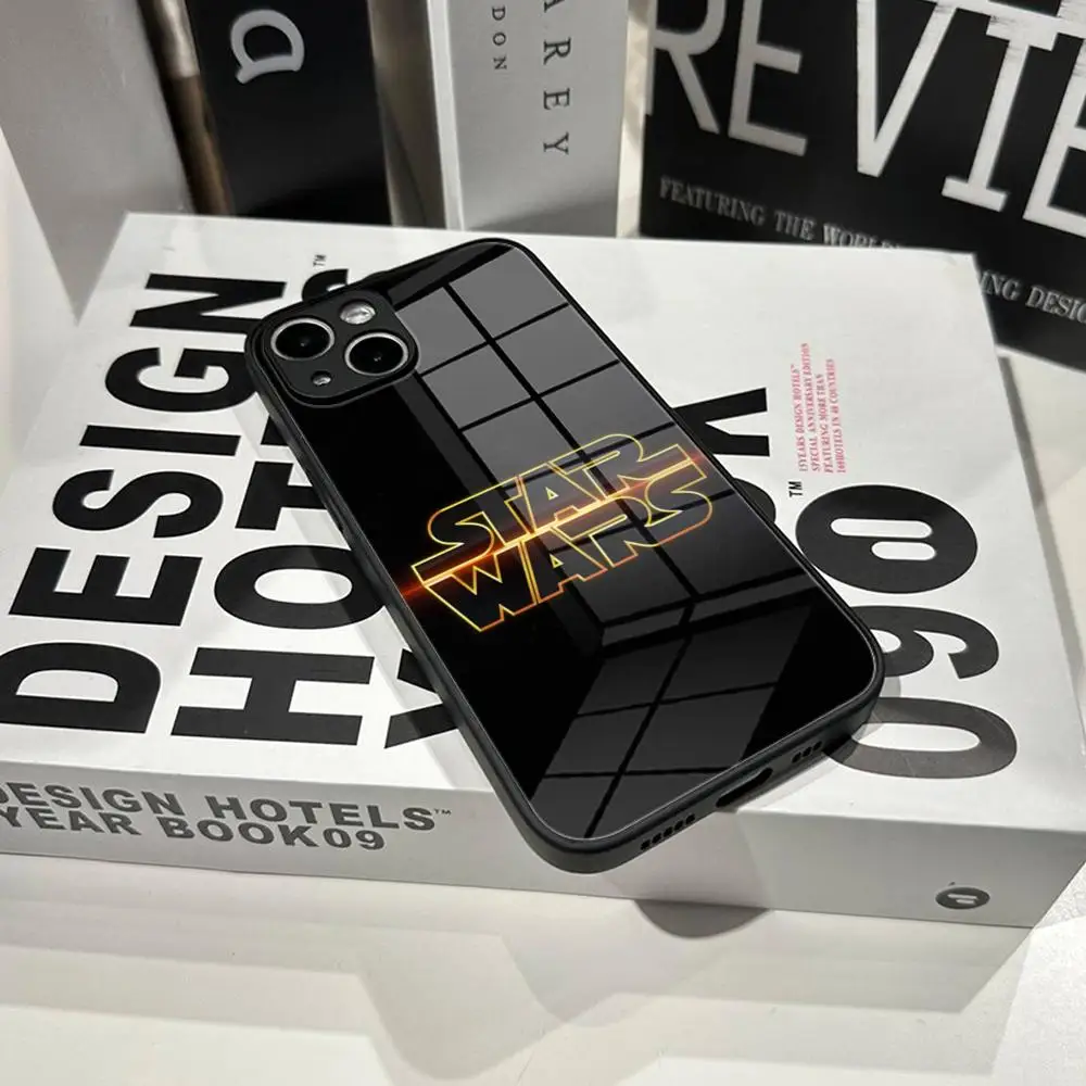 Фото Роскошный чехол HD Luxury Stars W-Wars для iPhone 17 Pro Max, 13 Pro, 16, 11, XR, 15 Plus, XS, 14, 12, X, Air — Защитный чехол-накладка из стекла для телефона №5