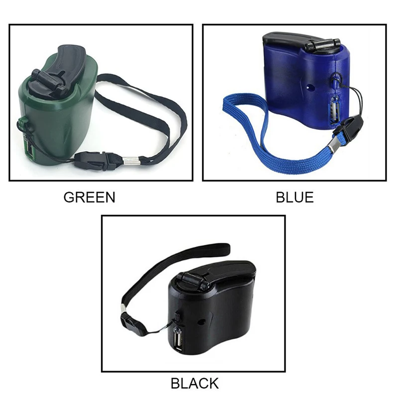 1pc usb phone emergency charger hand crank power dynamo for camping hiking travel portable multi tools for outdoor charging free global shipping