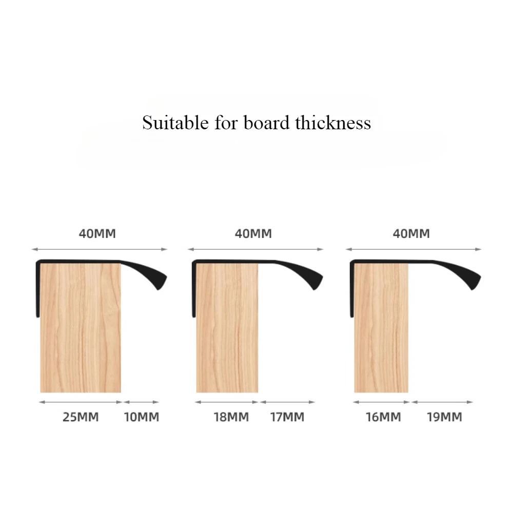 Роскошная дверная ручка невидимого света 80-1000 мм без перфорации упаковка краев