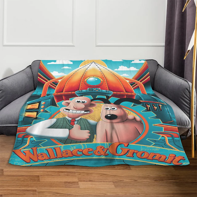 Пушистые мягкие одеяла A-Wallace Gromits фланелевое одеяло королевского размера