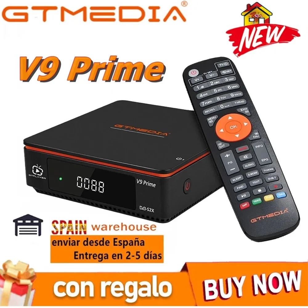 

GTmedia V9 Prime DVB-S/S2/S2X H.265 Built-in USB WiFi 1080P Full HD Satellite