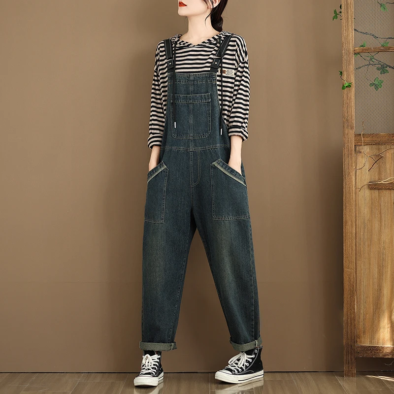 Aricaca женские высококачественные повседневные хлопковые мешковатые джинсовые