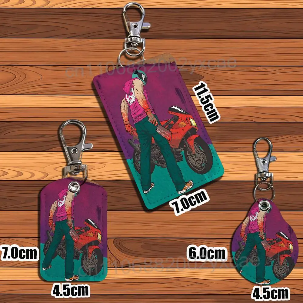 Фото Эксклюзивный кожаный картхолдер Fan-exclusive Alex Jacket Hotline Miami с дизайном по мотивам мультфильмов и игр, для хранения пропусков, ID-карт и проездных на метро №4