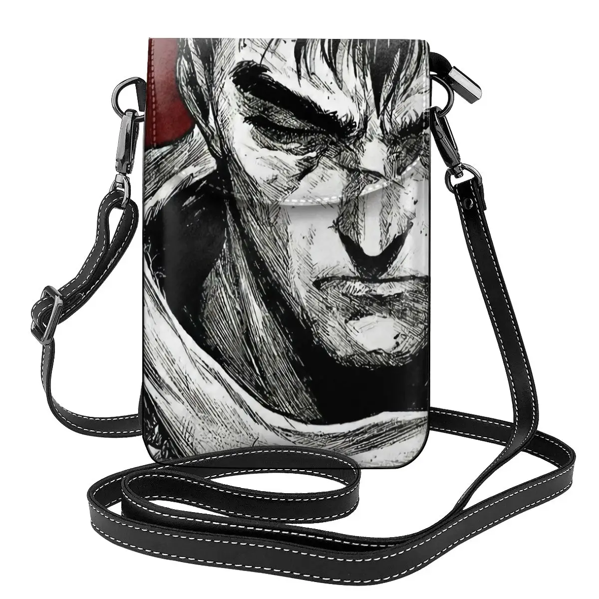 

Guts Swordsman Berserk Shoulder Bag Anime Bulk Reusable Women Bags Leather Shopping Student Purse