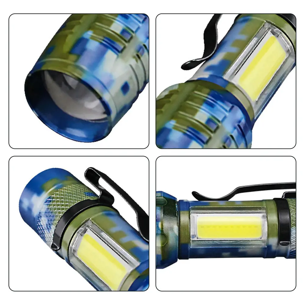 Миниатсветильник ный фонарик высокомощный Перезаряжаемый USB фонарь с COB