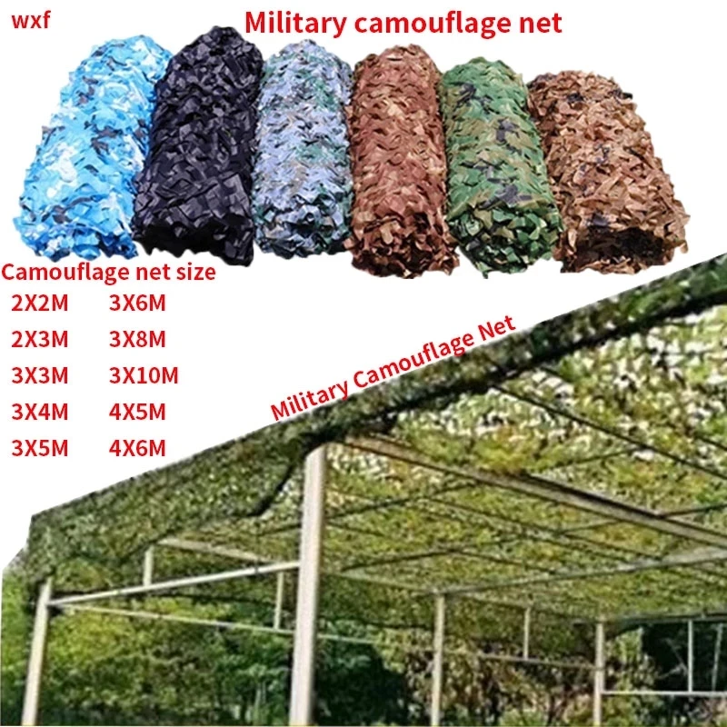 

Outdoor high quality black blue green desert beige army camouflage camouflage car tent net camping hiking hunting awning net