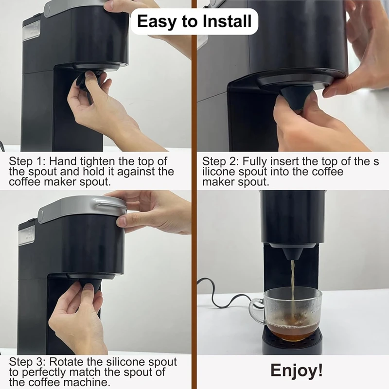 Coffee Machine Splash Guard For Keurig K-Mini Maker Anti-Splash Head Keep Countertops Clean