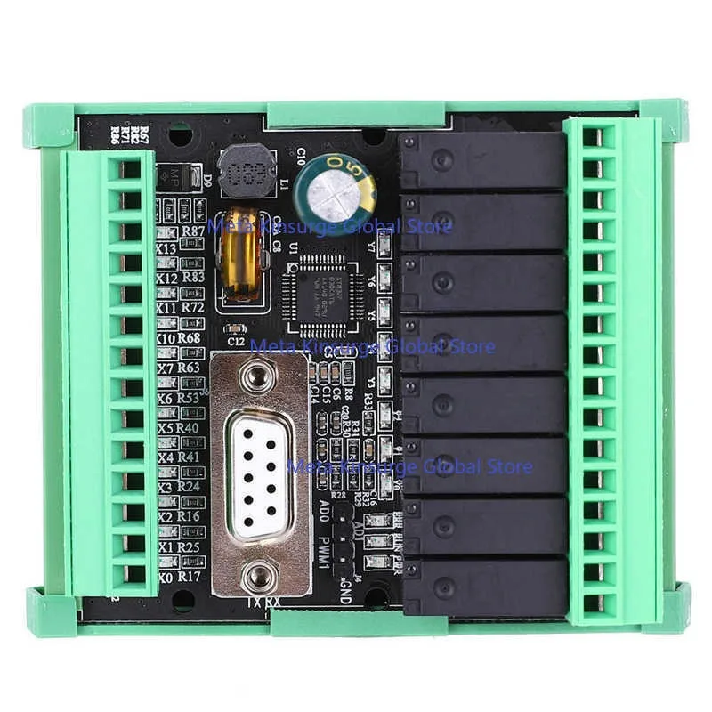 Фото Плата ПЛК FX2N-20MR-232 5A DC24V с корпусом, модуль релейного выхода 12 входов 8 выходов, высокоскоростной аналоговый вход для счетных устройств 2AD 0-10В №2