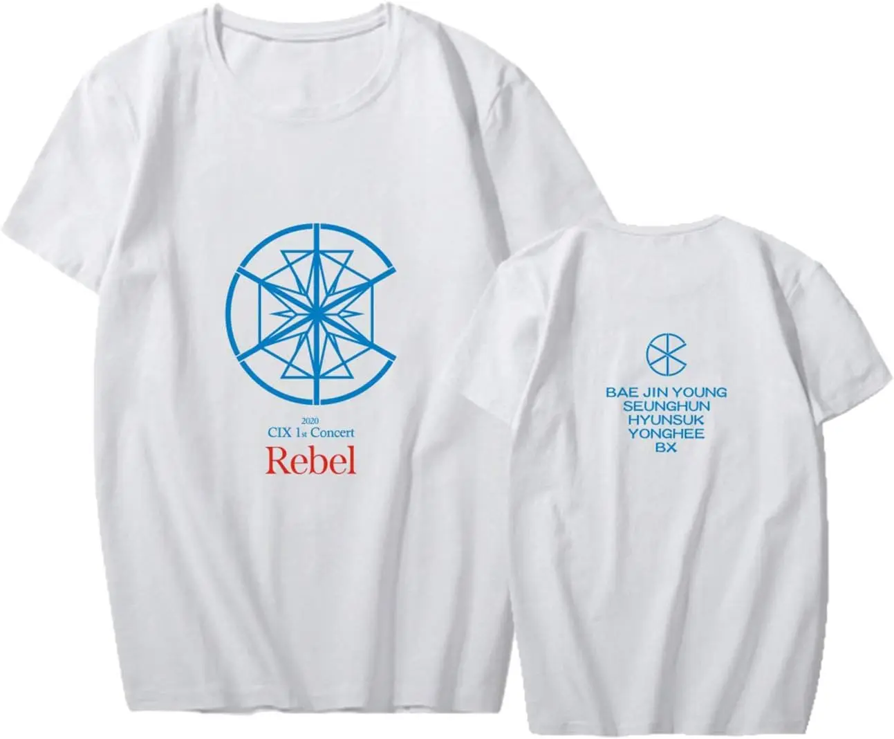 Футболка Xkpopfans Kpop CIX футболки с поддержкой рестанции 1-го концерта футболка Seunghun