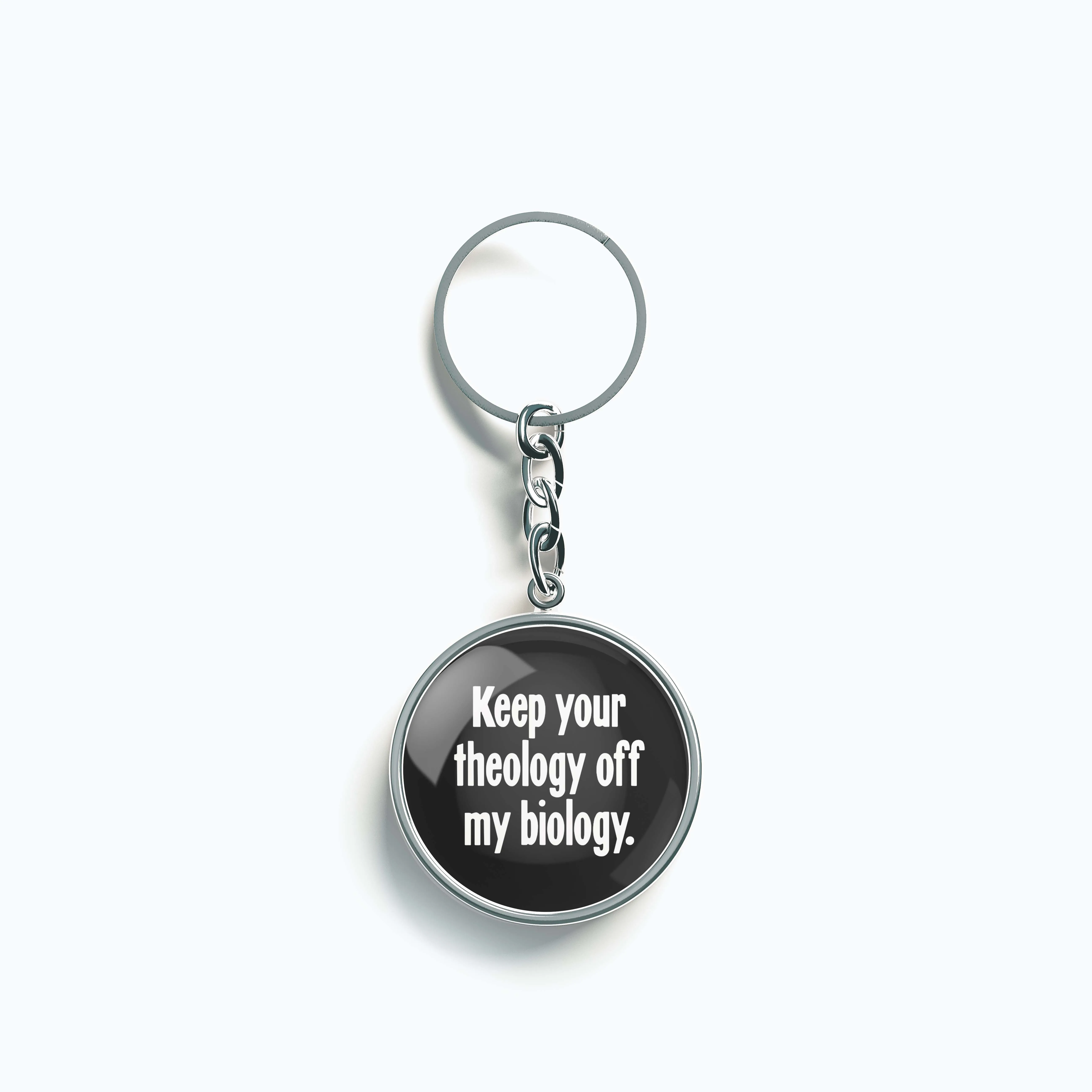 

Ожерелье «Держите теологию подальше от биологии», очаровательное женское ожерелье в форме Луны, ювелирная цепочка из нержавеющей стали для...