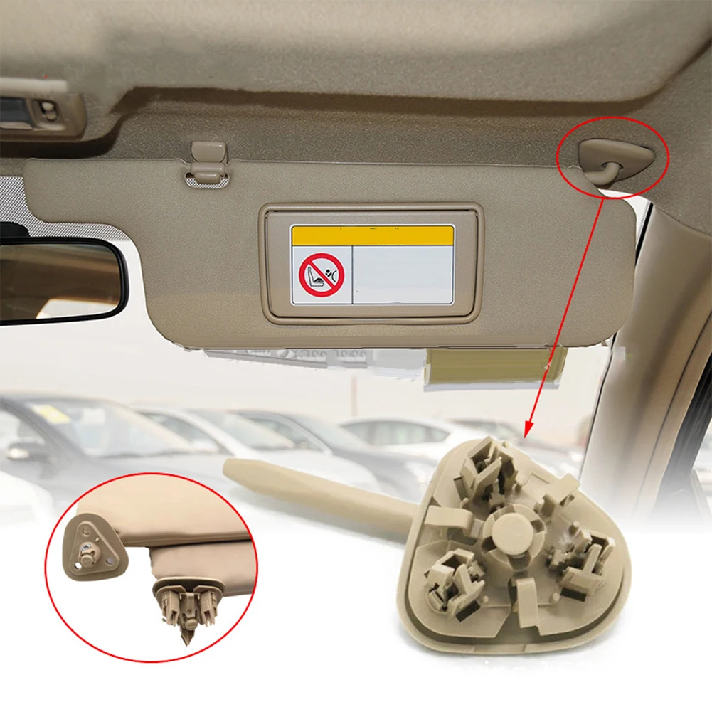 

Fixed Clip Sun Visor Clips Beige Easy Installation Plastic Replacement Rotation Shaft High Quality For BYD F3 F3R