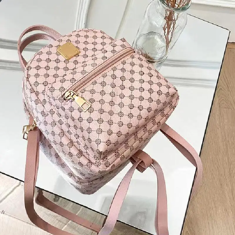 

Korean Student Schoolbag Travelling Bag Classic Flower Backpack Women Bags Foreign Trade Bag Women'S Backpack