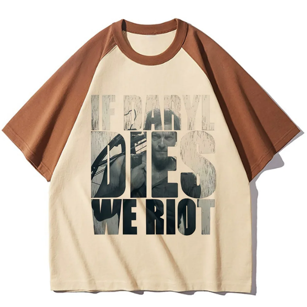 Футболка женская эластичная из мягкой ткани с принтом Дэрил Диксон