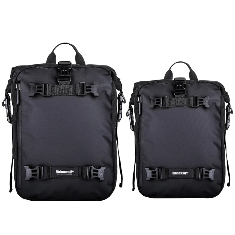 

Rhinowalk 2Set Pannier Bag Bicycle Waterproof Motorbike Bag MTB Road Rear Rack Cycling Rear Seat Bag Backpack Black, 10L & 30L