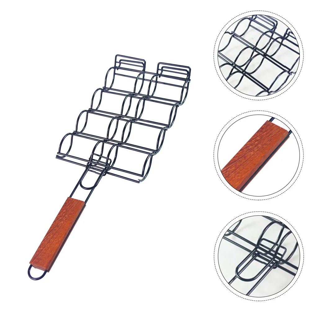 

Grilled Corn Rack Professional Basket Baking Net Clamp BBQ Clips Barbecue Accessory Stainless Steel Steak