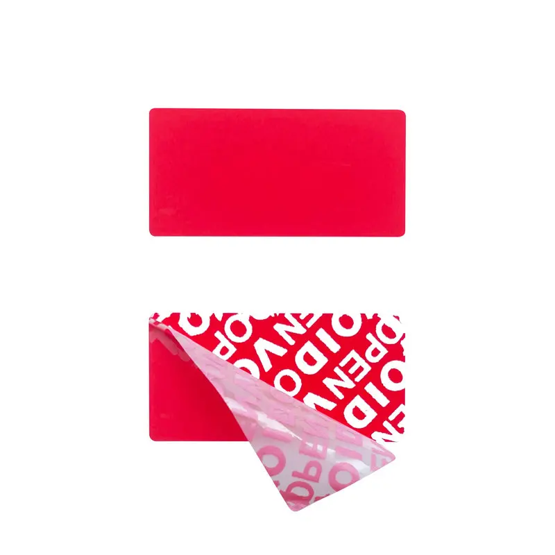 

Красная защитная наклейка с гарантией, 100 шт., 1,57 x 0,79 дюйма (40 мм x 20 мм), безопасная печать, гарантия против несанкционированного доступа, наклейка с открытой этикеткой