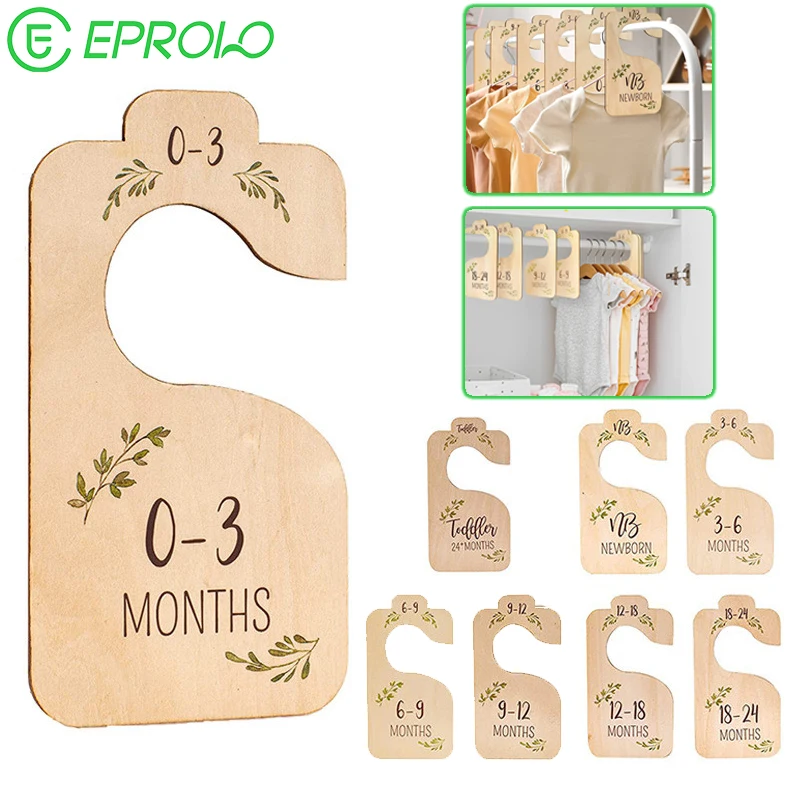 

8 шт., разделители для детской одежды, от младенцев до 24 месяцев