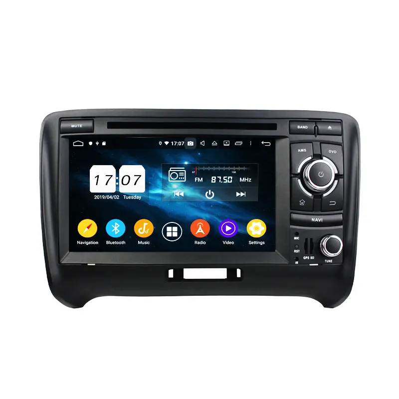 

8 Core 7" Android 12 For Audi TT 2006-2013 MT8667 Car Radio 8+128G Car Multimedia Audio Stereo DVD Player DSP 1024*600 Carplay