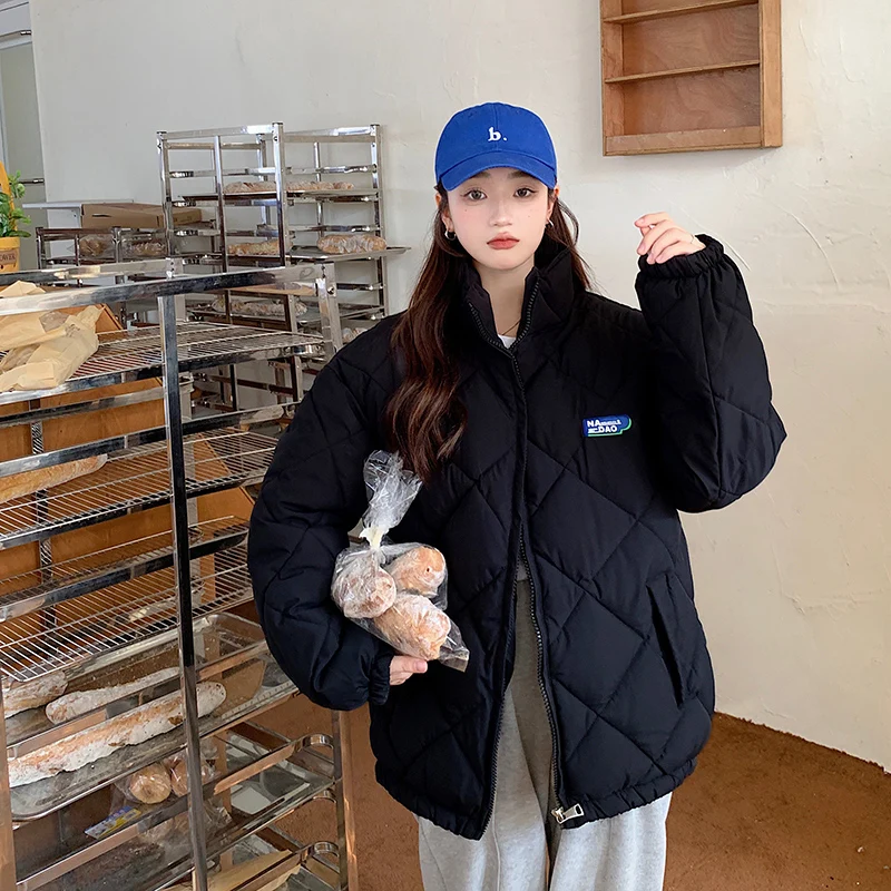 2023 Winter women's Coat Down Cotton Coat Warm Coat White Jacket Top