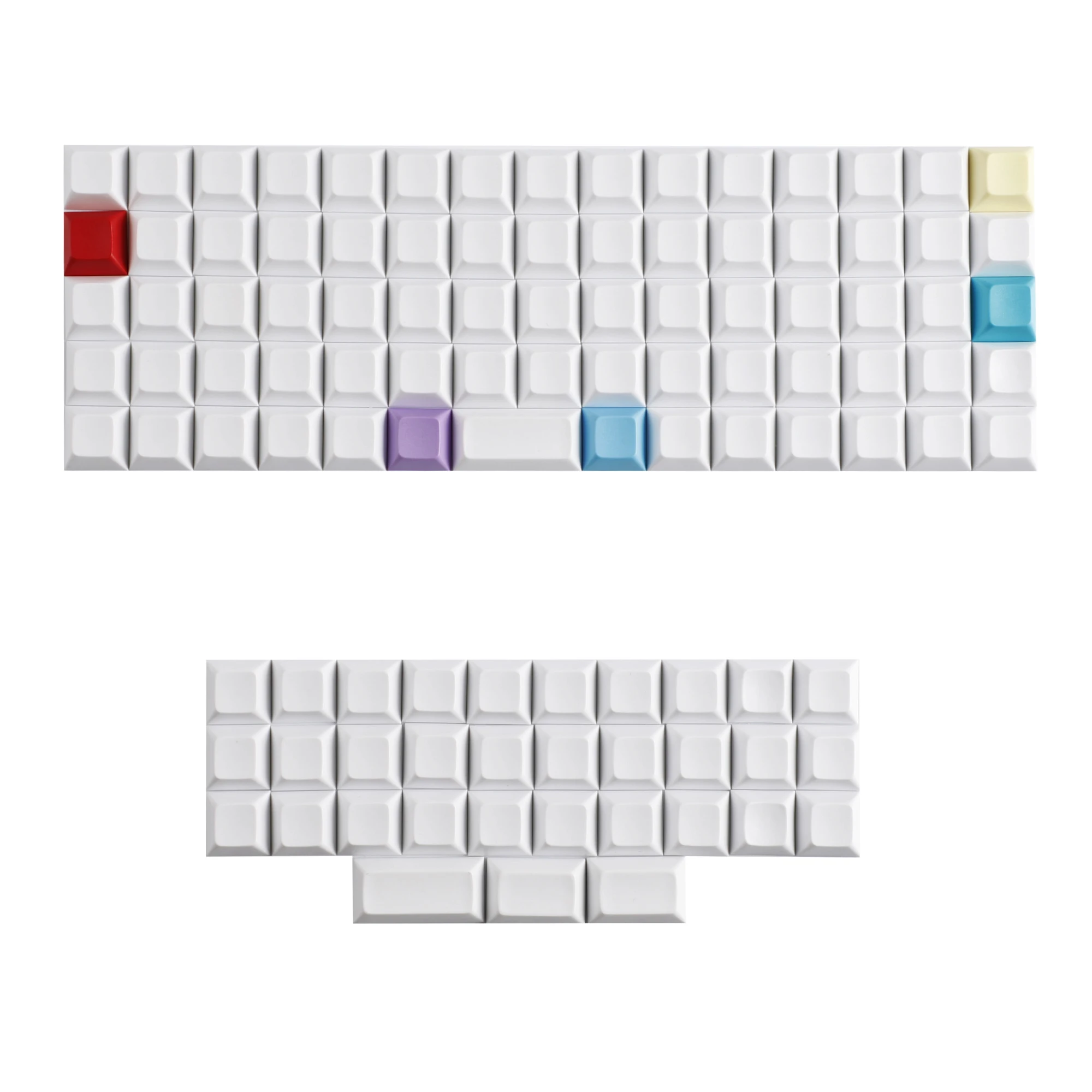 XDA V2 DSA Пустые цветные колпачки для клавиш из ПБТ для оригинальной раскладки клавиатуры MX XD75 ID75 Split 36 Corne Split 46 Planck Preonic Niu40 (art.: 3920ce122c047) - 3920ce122c047
