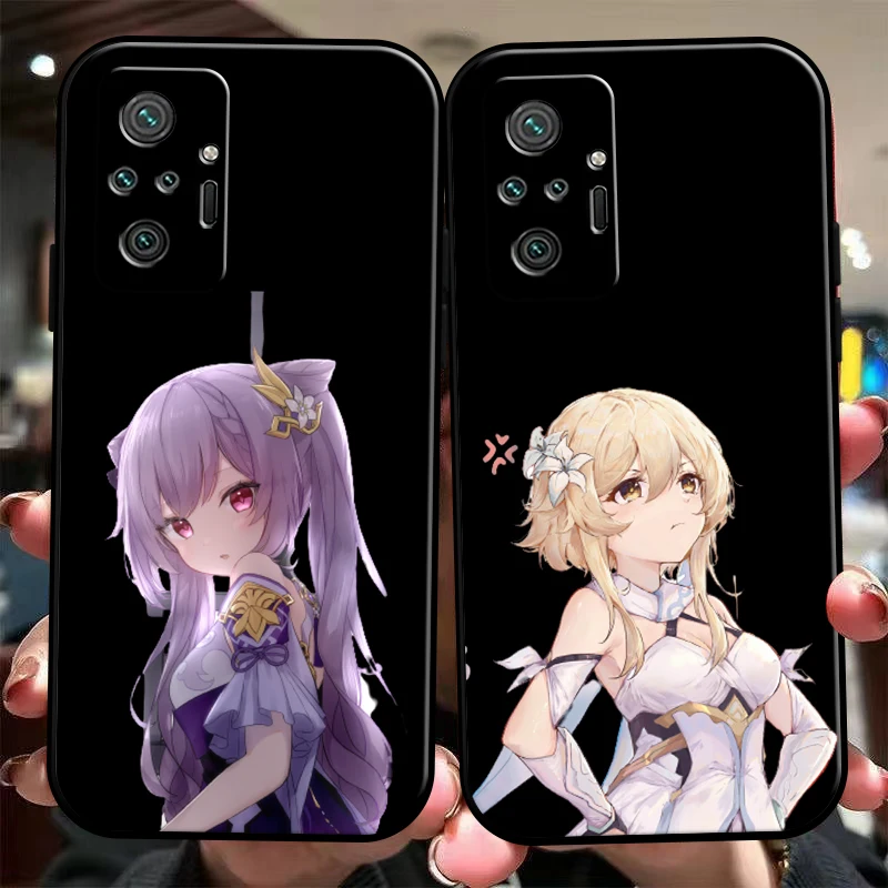 

Genshin Impact Project Game Phone Case For Xiaomi Redmi 7 8 7A 8A 9 9i 9AT 9T 9A 9C Note 7 8 2021 8T 8 Pro Funda Black Back