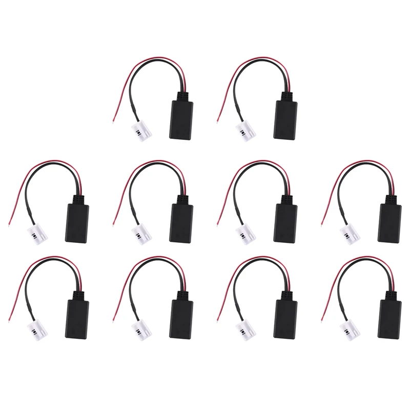 10X Bluetooth аудио адаптер кабель для Mcd Rns 510 Rcd 200 210 310 500 Delta 6 Автомобильные аксессуары