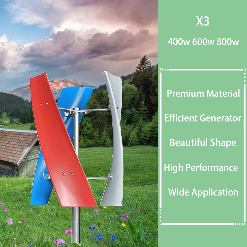 

Wind Generator 1000w Inner Air Duct Small Free Energy Turbine Power Permanent Maglev 12v 24v With MPPT Controller