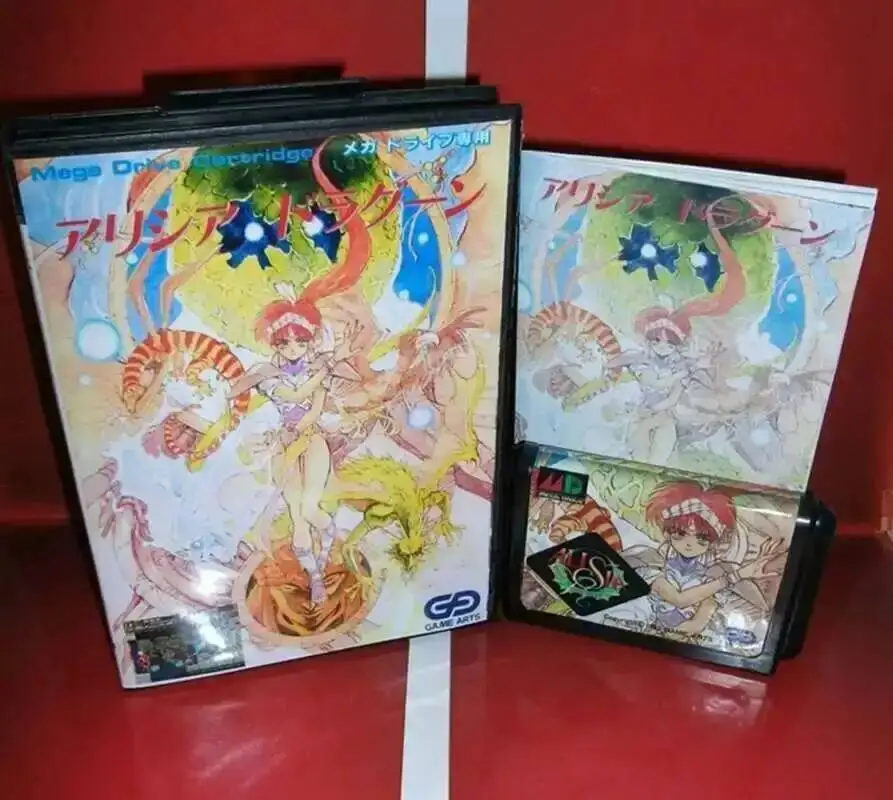 Фото Игровая карта Alisia Dragoon с коробкой и руководством для 16-битной системы Sega MD Megadrive Genesis №1