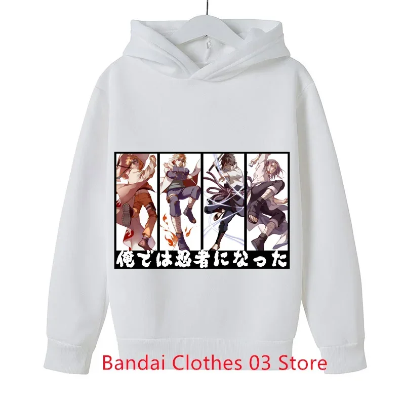 Весенне-осенняя толстовка с принтом аниме детская одежда унисекс длинными