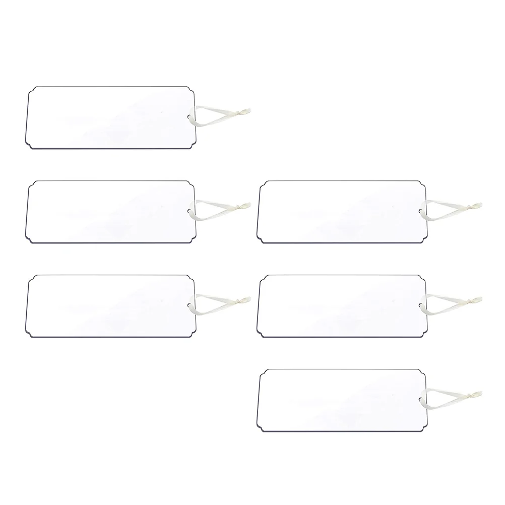 

6 шт., декоративные прозрачные акриловые бирки