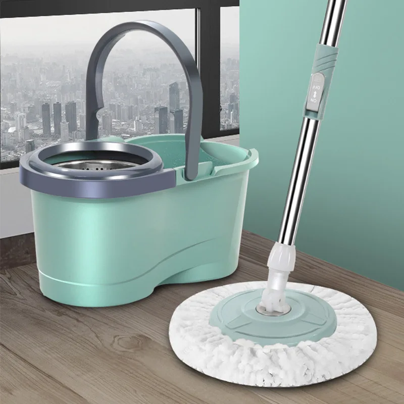 

Automatic Spin Mop Hand Free Household Wooden Floor Cleaning Microfiber Pads Floor Mop with Bucket Magic Mop
