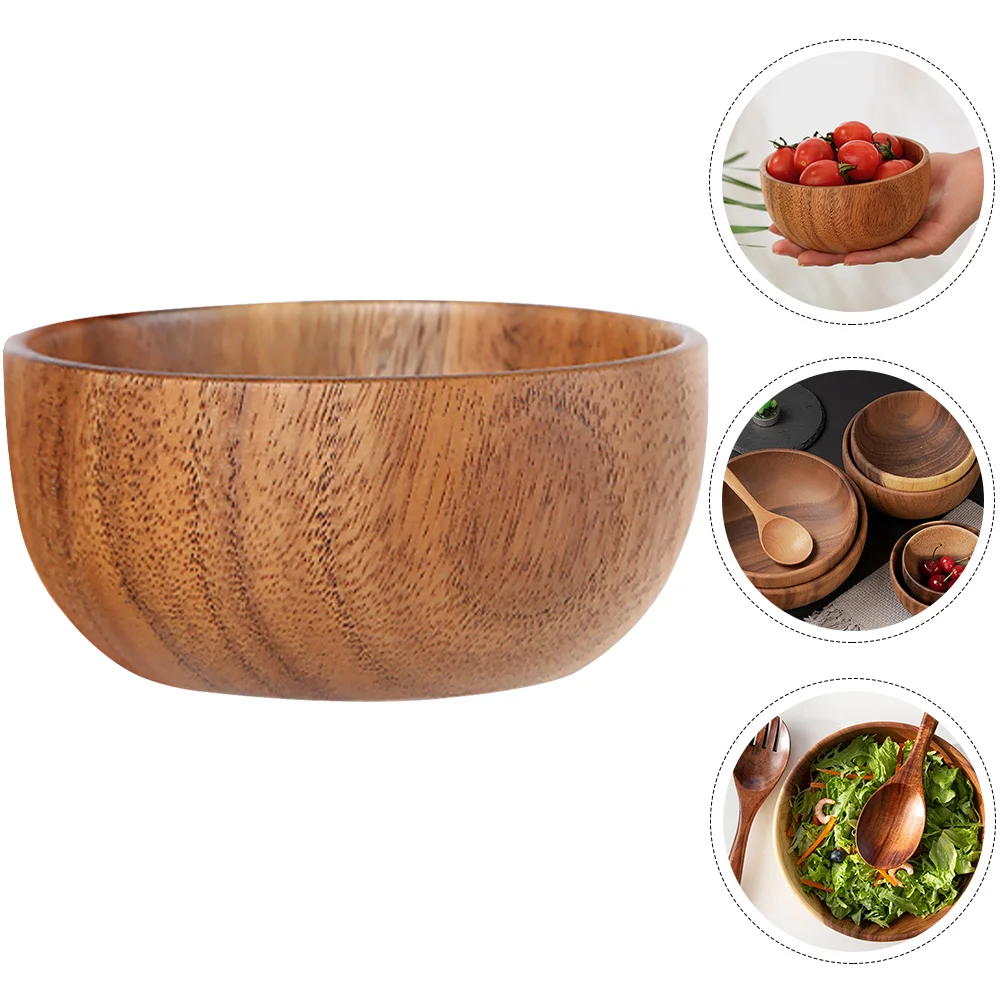 

Bowl Wooden Wood Salad Serving Dish Dessert Bowls Fruits Noodle Soup Snack Ice Cream Japanese Cocktail Pastaappetizer Mixing