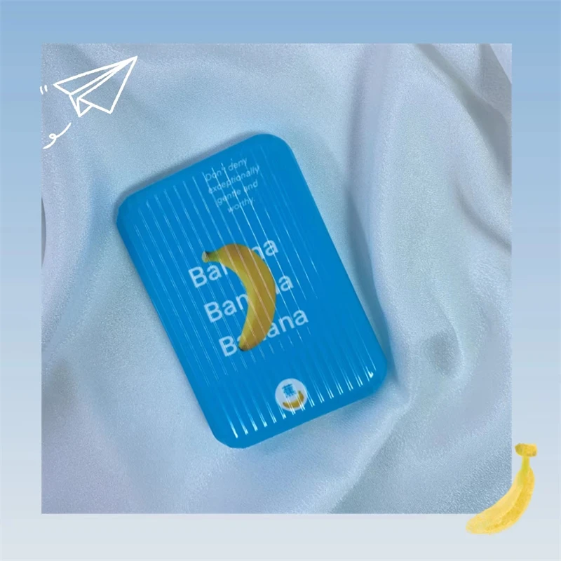 

Banana Suitable For Iphone Magsafe External Battery Protection Case Magnetic Absorption Cute Cartoon Fashion Sky Blue