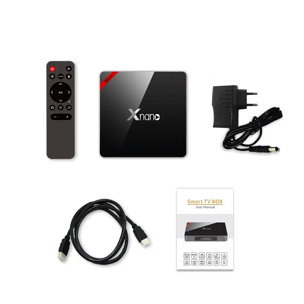 Приставка Смарт-ТВ Amlogic S905X Android 6 0 4K 4 ядра 2 ГГц 1 + 8 Гб Wi-Fi |