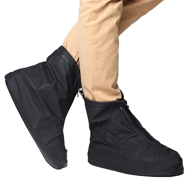 Rain Boots Waterproof Shoe Cover Silicone Unisex Shoes Protectors Waterproof Non-Slip Shoe Covers Reusable Outdoor Rainy Boots
