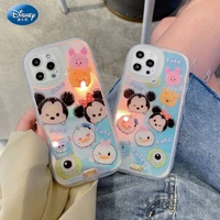 disney silicone soft shell case for phone cases for iphone 13 12 11 pro max xr xs max 8 x 7 se mickey and minnie cartoon print