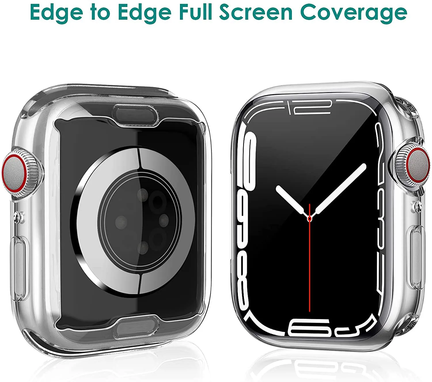 Cover For Apple Watch Case 8 45mm 41mm 44mm 40mm 42mm 38mm TPU Bumper Screen Protector Apple watch Accessories iWatch 6 5 4 SE 7